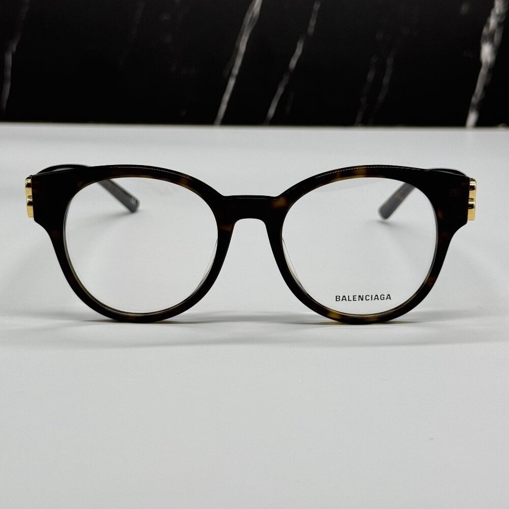 NEW BALENCIAGA BB0173O 002 ROUND HAVANA WOMEN EYEGLASSES BALENCIAGA - Picture 3 of 10